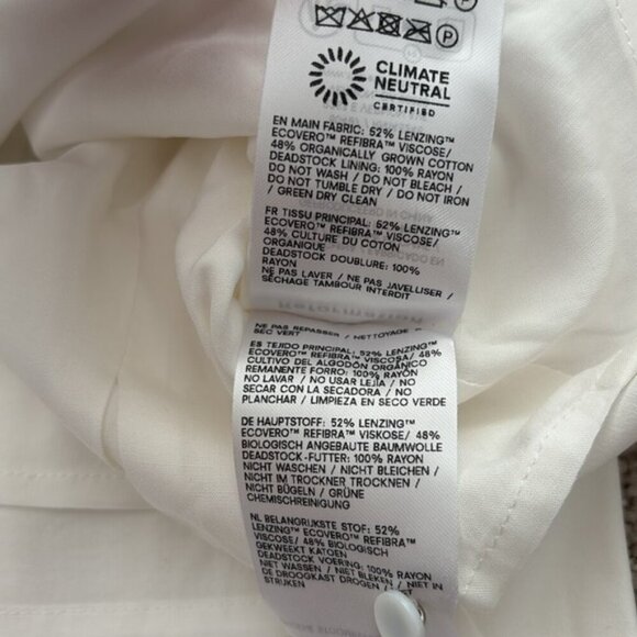 NEW Reformation Valetta Two Piece Matching Skirt Set in White | US 4 UK 8 - Picture 10 of 14